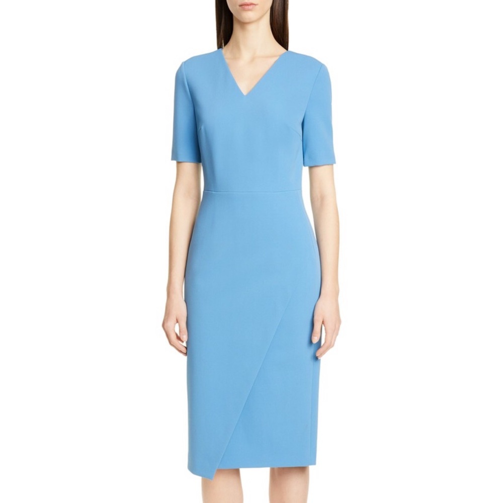 HUGO BOSS DAISA FAUX WRAP DRESS 💙IN STORES💙